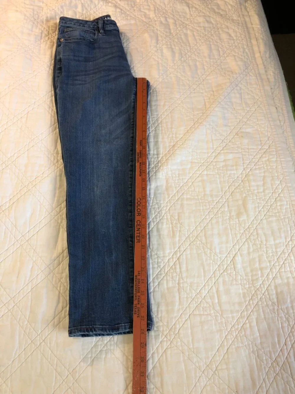 Lands End Denim Blue Jeans, Size 6